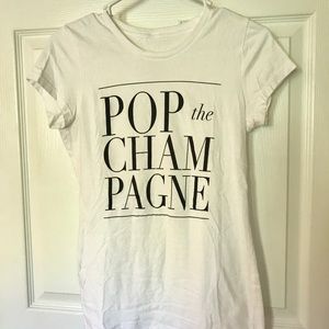 Pop the Champagne T Shirt Size Medium